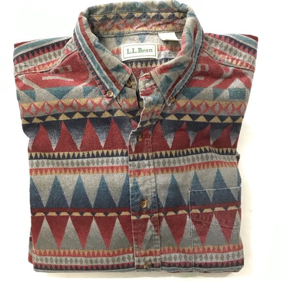 L.L. Bean Other - Vintage LL Bean Southwest Aztec Flannel Shirt